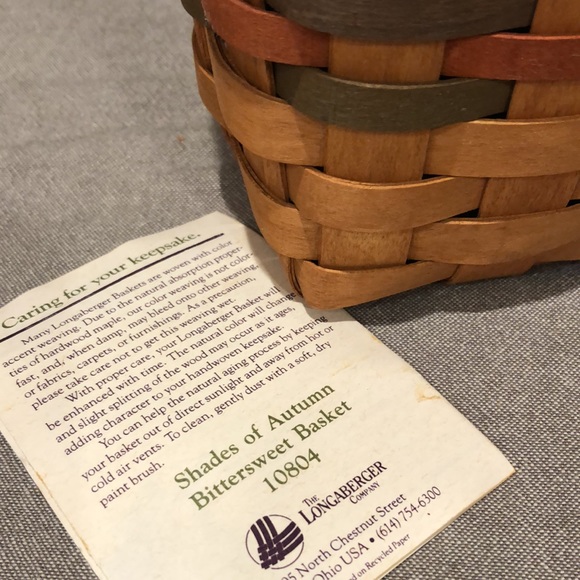 🧺 LONGABERGER SHADES OF AUTUMN BITTERSWEET BASKET - Picture 5 of 7